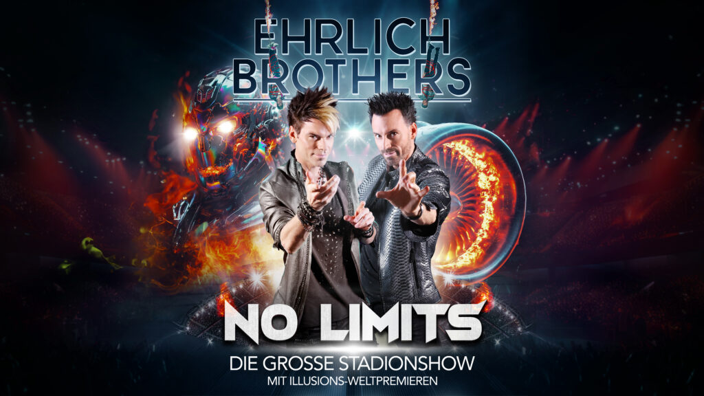 Ehrlich Brothers NO LIMITS 2026: Stadionshow in Frankfurt mit KI-Roboter und Flugzeugturbinen