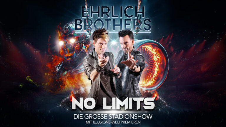 Ehrlich Brothers NO LIMITS 2026: Stadionshow in Frankfurt mit KI-Roboter und Flugzeugturbinen