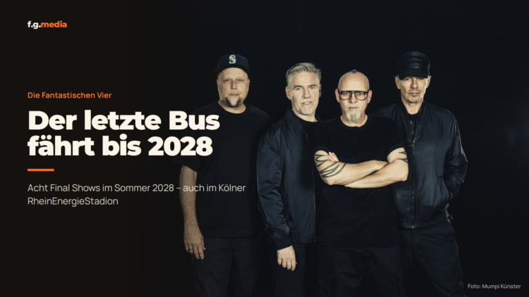 Der letzte Bus fährt bis 2028: Die Fantastischen Vier kündigen acht Final Shows an