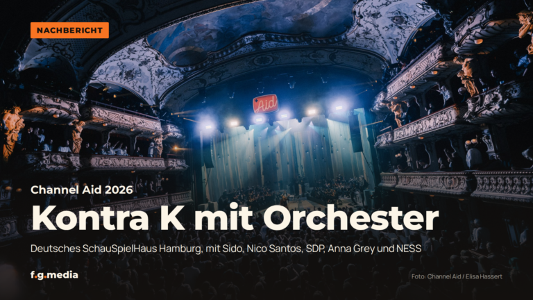 Kontra K bei Channel Aid: Orchester, neue Songs und fünf Gäste im Deutschen SchauSpielHaus